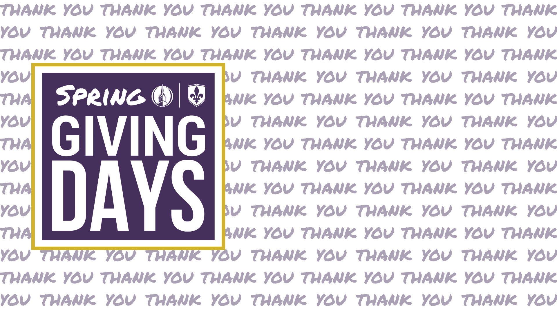 Spring Giving Days, April 25-26, 2024